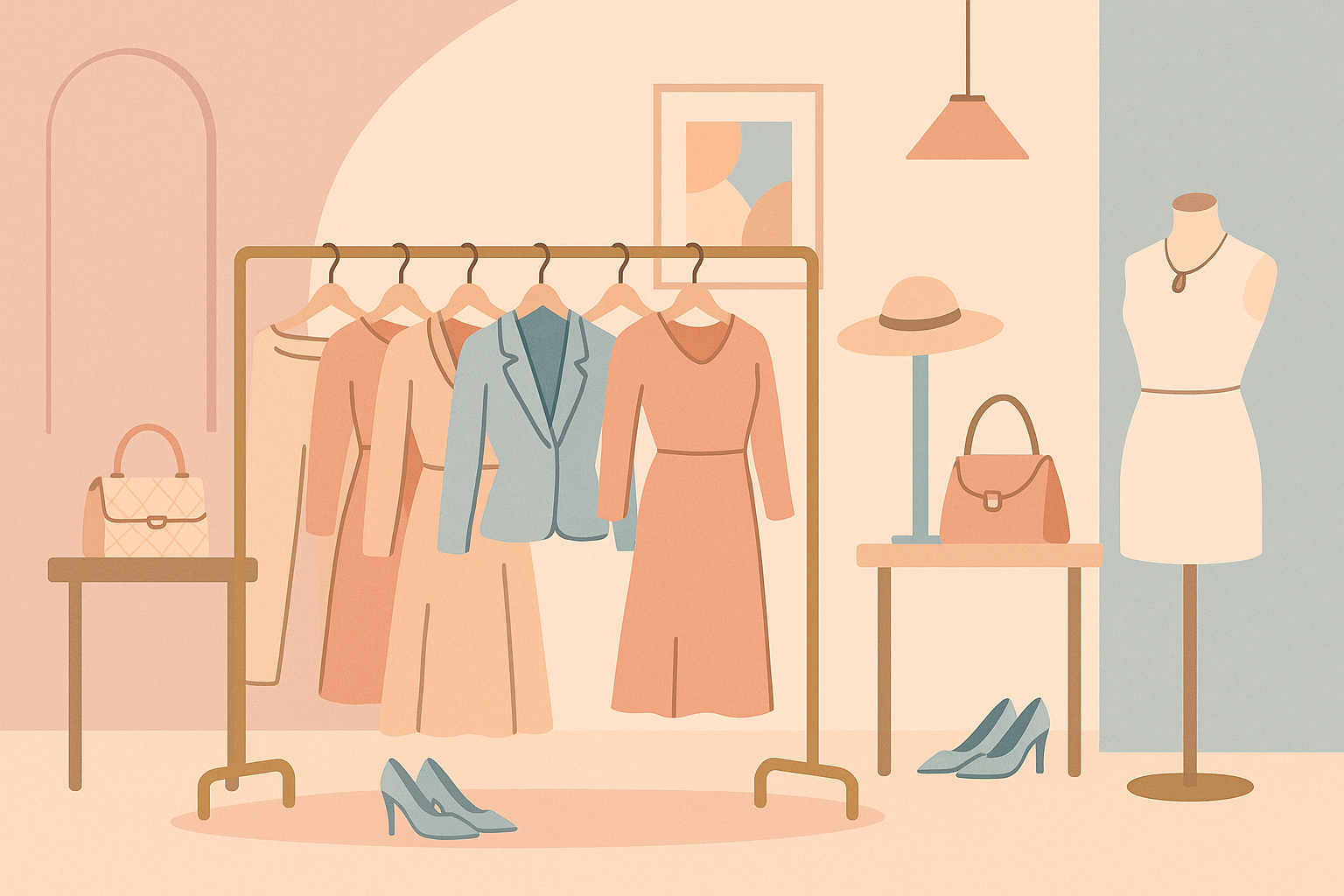 Fashion store illustration